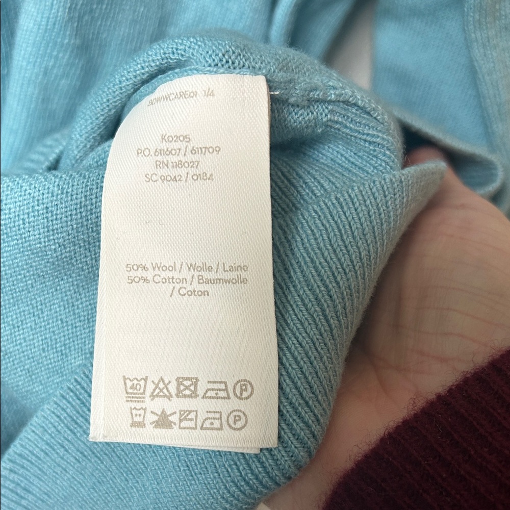 Boden Light Blue Crew Neck Sweater size 14 - Picture 3 of 6